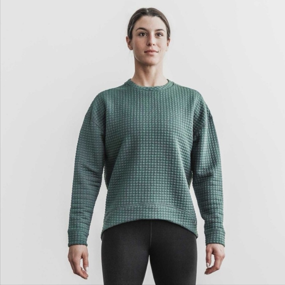 NOBULL Green Textured Sweatshirt